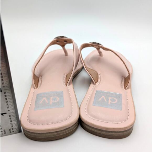 DV by Dolce Vita Jespar Slide Sandal Women's Pink Shiny Size US7 EU37.5 - Picture 4 of 11